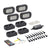 Heise HE-RGBW-K4 RGBW Wide Angle Rock Light Kit - 4 Pack