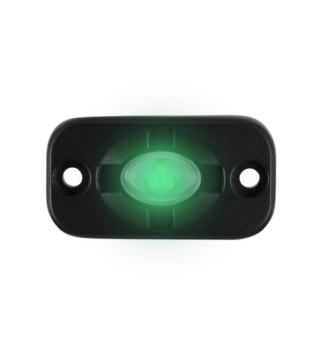 Heise HE-TL1G Green Auxiliary Lighting Pod - 1.5x3 Inch, 3 LED