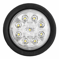 Heise Trailer HE-TR2503 Round White Marker/Clearance Light with Grommet - 2.5 Inch, 9 LED