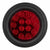 Heise Trailer HE-TR4001 Round Red Lights with Grommet - 4 Inch, 14 LED