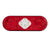 Heise Trailer HE-TR6004 Oval Red Light - 6 Inch, 10 LED