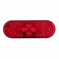 Heise Trailer HE-TR6005 Oval Red Light - 6 Inch, 14 LED