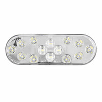 Heise Trailer HE-TR6007 Oval White Light - 6 Inch, 14 LED