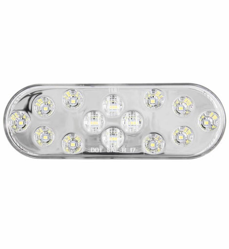 Heise Trailer HE-TR6007 Oval White Light - 6 Inch, 14 LED