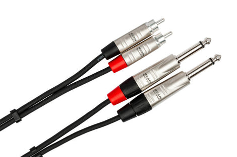 Hosa Pro HPR-005X2 Unbalanced Interconnect Cable - 5 foot