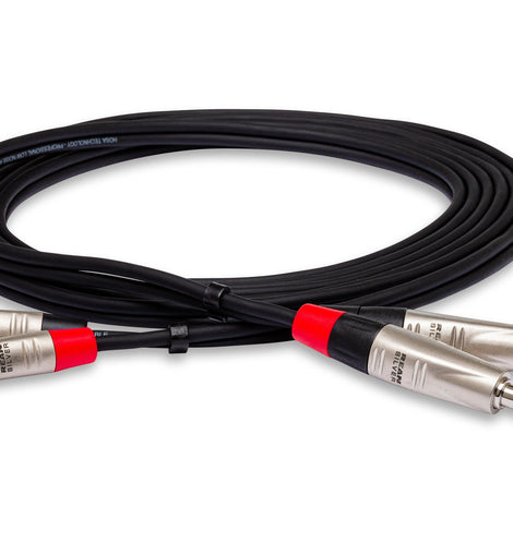Hosa Pro HPR-020X2 Stereo Interconnect Cable Dual REAN 1/4