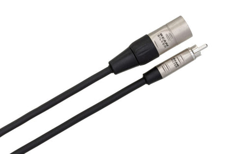 Hosa Pro HRX-005 RCA to XLR Male Unbalanced Interconnect Cable - 5 foot
