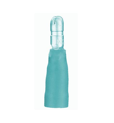 Install Bay HSBMB Heat Shrink Blue Male Bullet Connector 16-14 Gauge .157