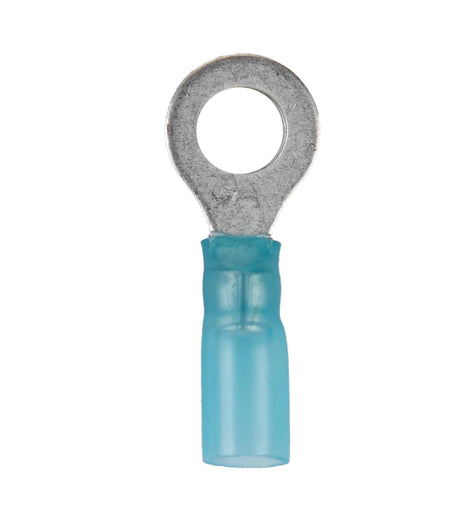 Install Bay HSBRT14 Heat Shrink Blue Ring Terminal 16-14 Gauge 1/4 inch