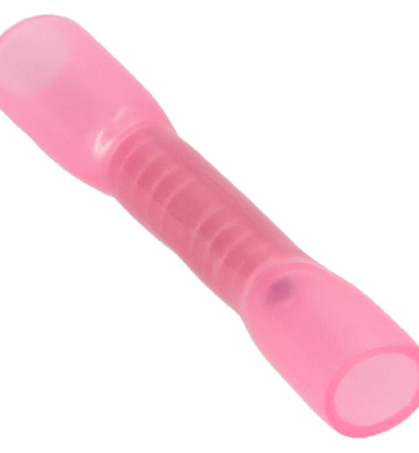 Install Bay HSRBC Heat Shrink Red Butt Connector 22-18 Gauge Package of 100
