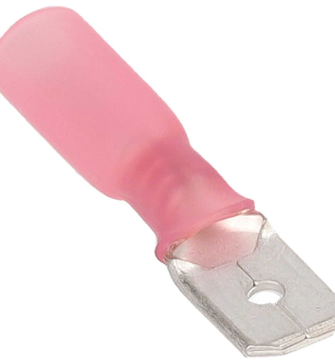 Install Bay HSRMD Heat Shrink Red Male Quick Disconnects 22-18 Gauge .250