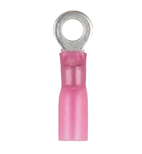 Install Bay HSRRT8 Heat Shrink Red Ring Terminal 22-18 Gauge #8