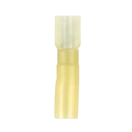 Install Bay HSYMFI Heat Shrink Yellow Male Quick Disconnects 12-10 Gauge .250