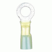 Install Bay HSYRT14 Heat Shrink Yellow Ring Terminal 12-10 Gauge 1/4 inch