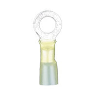 Install Bay HSYRT516 Heat Shrink Yellow Ring Terminal 12-10 Gauge 5/16 inch