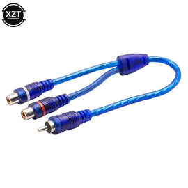 10 Absolute  RCA Audio Cable "Y" Adapter Splitter 1 Male to 2 Female Plug Cable