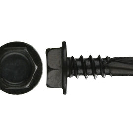 Install Bay HWHT812 Hex Washer Head Tek Screw #8 x 1/2 Inch - Box of 500