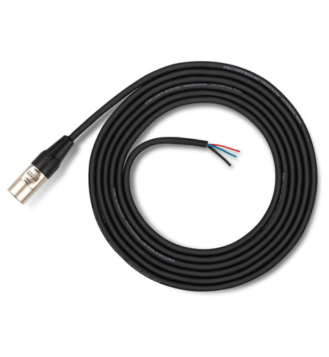Hosa Pro HXMB-010-BULK XLR3M to Blunt, Male
