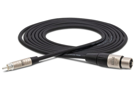 Hosa Pro HXR-010 RCA to XLR Female Unbalanced Interconnect Cable - 10 foot