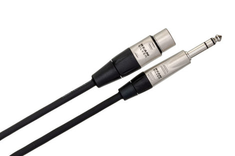 Hosa Pro HXS-003 Balanced Interconnect - REAN XLR Female to 1/4-inch TRS Male - 3 foot