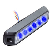Heise Municipality HE-MUMRK-6B Single Color Blue Marker Lights - 4.9-Inch, 6 LED