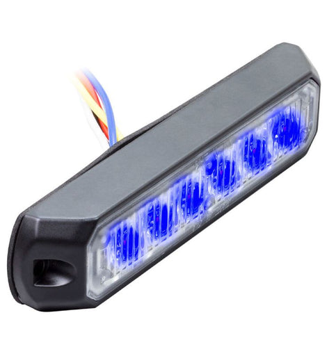 Heise Municipality HE-MUMRK-6B Single Color Blue Marker Lights - 4.9-Inch, 6 LED