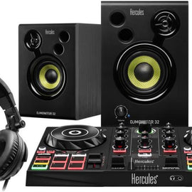 Hercules DJ Learning Kit w/ Controller, Speakers, Headphones, and Software