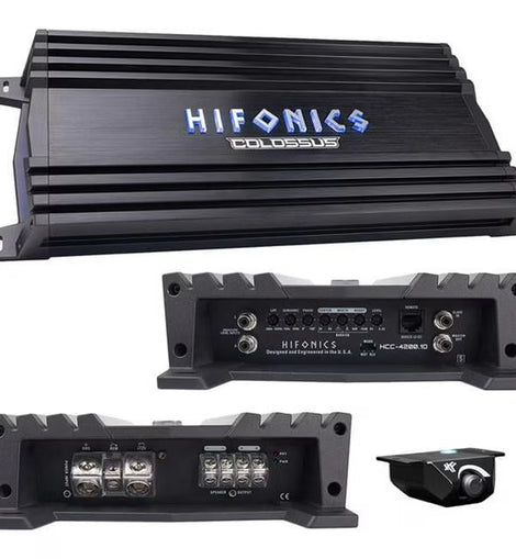 Hifonics HCC-4200.1D 4200W Peak Class D COLOSSUS Series Monoblock Car Amplifier with Bass Remote