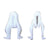 Install Bay IB-PC7503 White Panel Clip - Package of 50