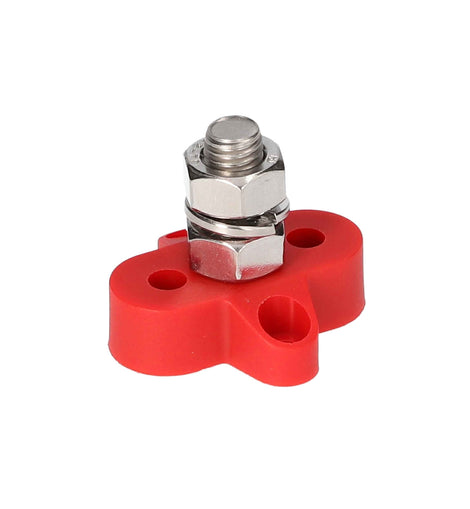 Install Bay IB-SRM10 Red M10 Single Terminal Stud - 3/8 Inch