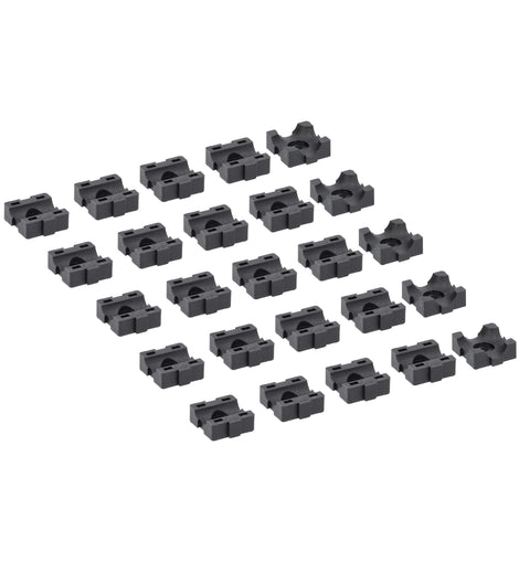 Install Bay IBCTKIT75 100-Piece 8GA to 4GA Modular Cable Management Clamp Set