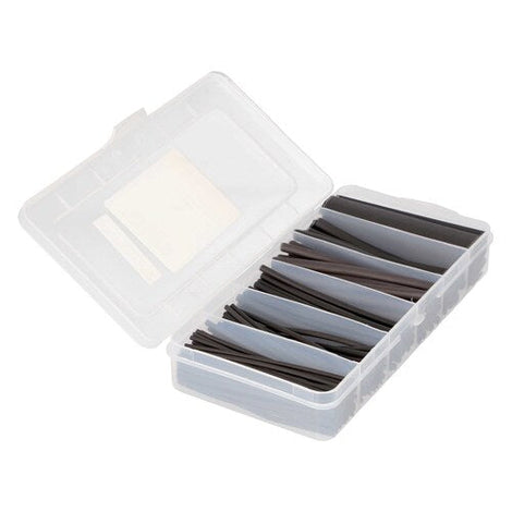 Install Bay IBHST160B Heat Shrink Tubing Kit - 160 Pc 4 in 2:1 Assorted - Black