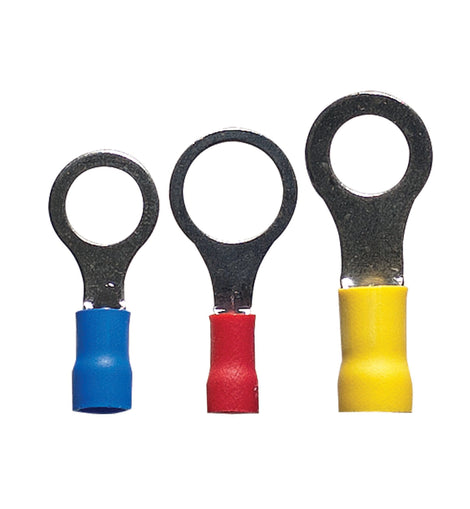 Install Bay IBR17 Assorted Ring Terminals 5/16 & 3/5 IN Vinyl - Retail Pack