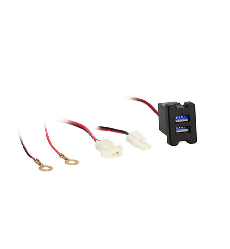 Install Bay IBR66 Toyota Style Knockout USB Car Charger - Retail Pack