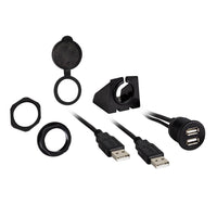 Install Bay IBR74 DUAL USB Pass Through Extension - Retail Pack