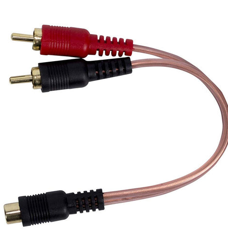 Install Bay IBRCA600-Y1 6 inch Y RCA Cable 1F 2M Red/Black