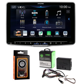 Alpine Halo11 iLX-F511 Digital multimedia receiver+ Axxess AXSWC Steering Wheel Control Adapter +Free Magnet Phone Holder