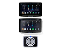 Alpine iLX-F509 9" Digital multimedia +RUX-H02 Halo wireless knob +KAE-HF9DA Screen Protector