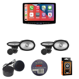 Alpine ILX-F511+S2-S69C 11" Multimedia Receiver & 2 Pairs 6x9" Component Speakers Bundle
