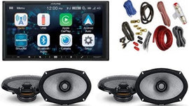 Alpine ILX-W670 Digital Indash Receiver, 2 Pair R2-S69 6x9 Speaker, KIT4 AMP Kit