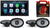 Alpine ILX-W670 Digital Indash Receiver & Two Pairs Alpine R2-S69 Type R 6x9 Coaxial Speaker & KIT8 Installation AMP Kit