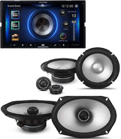 Alpine ILX-W670 Digital Indash Receiver, S-S65C Type S 6.5" Component & S2-S69 6x9" 2-Way Coaxial Speakers