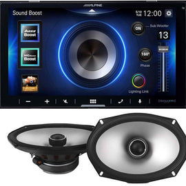 Alpine ILX-W670 Digital In-dash Receiver & S2-S69 Type S 6x9 Coaxial Speaker