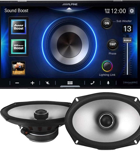 Alpine ILX-W670 Digital In-dash Receiver & S2-S69 Type S 6x9 Coaxial Speaker