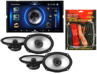 Alpine ILX-W670 Digital In-dash Receiver & 2 S2-S69 6x9 Speaker & KIT10 AMP Kit