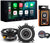 Alpine ILX-W770 7" Wireless Apple CarPlay Android Auto & S2-S40 4" Coaxl Speakers, Mobile Holder, Tape