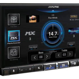 Alpine iLX-507 7" Digital multimedia receiver+RUX-H02 subwoofer level controller