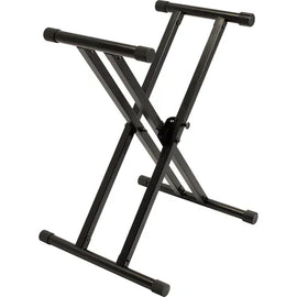 Ultimate Support IQ-X-3000 IQ Series® X-style Keyboard Stand with Patented Memory Lock System, Five Height Settings, Stabilizing End Caps, Extra Heavy Duty Design with Double-braced Tubing - 300 lbs.