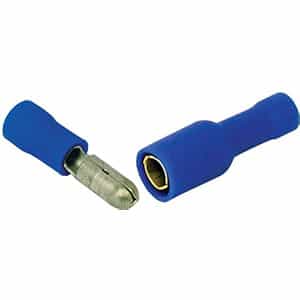 Install Bay BNFB180 Blue Nylon Female Bullet Connector 16-14 Gauge.180 100P
