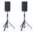 JBL Bags JBLSPKSTGAPROSET JBL Pro Gas Lift Spkr Std Set & Bag